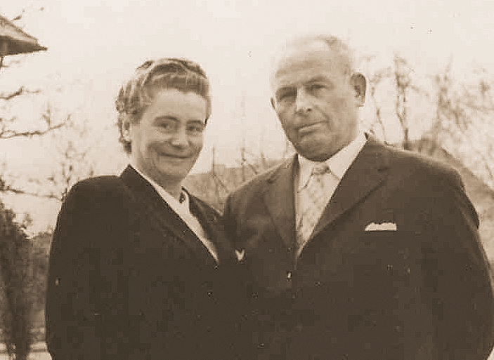 Die historische Fotografie aus dem Jahr 1962 zeigt den Firmengründer Franz Herkorn senior und Ehefrau Anni